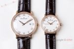 Swiss Grade 1 Blancpain Villeret Ultraplate Replica Watch Rose Gold Diamond Lovers watch